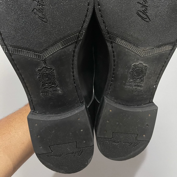 Antonio Maurizi Black leather Dress shoes. Sz 44 - Picture 4 of 11